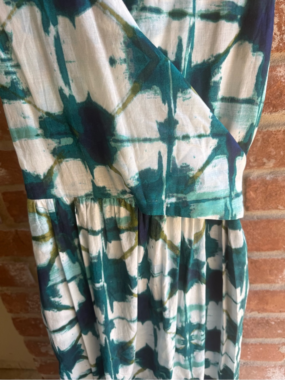 Banana Republic Voile Cotton Wrap Maxi Dress in Green Tie Dye
Women Sz 2 - Picture 4 of 12